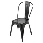 Kit Com 2 Cadeira Tolix Em Aço Preta