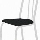 Kit Com 2 Cadeiras 050 America Cromo Branca/preto - Artefamol