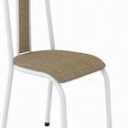 Kit Com 2 Cadeiras 058 America Cromo Branca/rattan - Artefamol