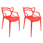 Kit Com 2 Cadeiras Aviv Estrutura Em Polipropileno Fratini