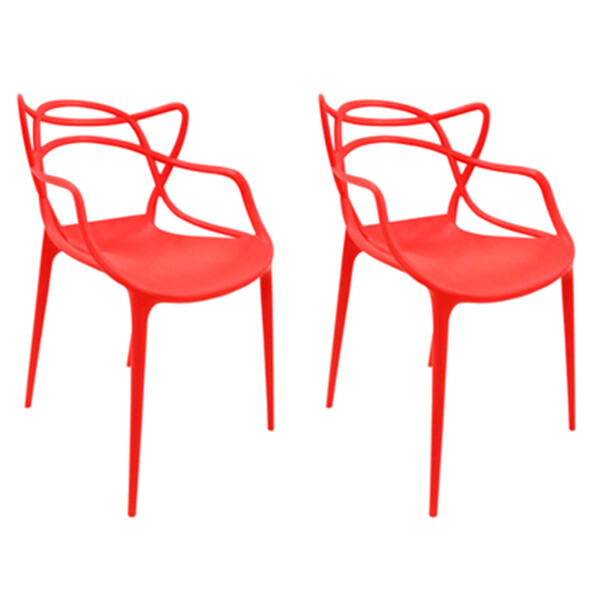 Kit Com 2 Cadeiras Aviv Estrutura Em Polipropileno Fratini