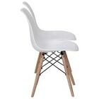 Kit Com 2 Cadeiras Charles Eames Eiffel Branco