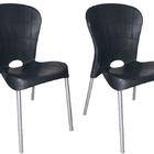 Kit Com 2 Cadeiras Com Pés De Aço Montes Claros Preta - Antar