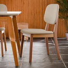 Kit Com 2 Cadeiras De Jantar Detroit Nature/areia - Tebarrot