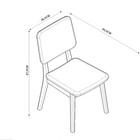 Kit Com 2 Cadeiras De Jantar Detroit Nature/preto – Tebarrot