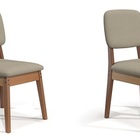 Kit Com 2 Cadeiras De Jantar Paris Nature/areia – Tebarrot Mó