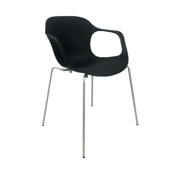 Kit Com 2 Cadeiras Decorativas Preta Mk-983 - Makkon