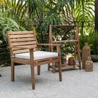 Kit Com 2 Cadeiras Dkr Com Braço Branca Base De Madeira - Or