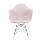 Kit Com 2 Cadeiras Dkr Fendi Com Braço Cromado - Or Design