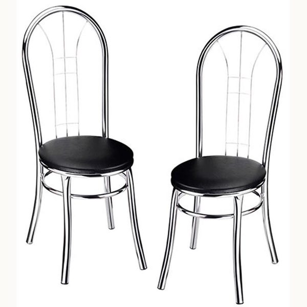 Kit Com 2 Cadeiras Egeo - Design Final - Preto