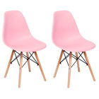 Kit Com 2 Cadeiras Flórida Sem Braço Assento Em Polipropileno