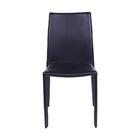 Kit Com 2 Cadeiras Glam Corino Marrom Estrutura De Metal - Or