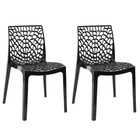 Kit Com 2 Cadeiras Gruvyer Estrutura Em Polipropileno Fratini