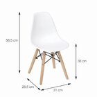 Kit Com 2 Cadeiras Infantis Base Madeira Or-1102 Or Design