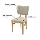 Kit Com 2 Cadeiras Lisboa - Amêndoa