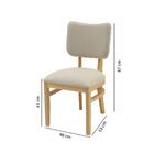 Kit Com 2 Cadeiras Lisboa - Amêndoa