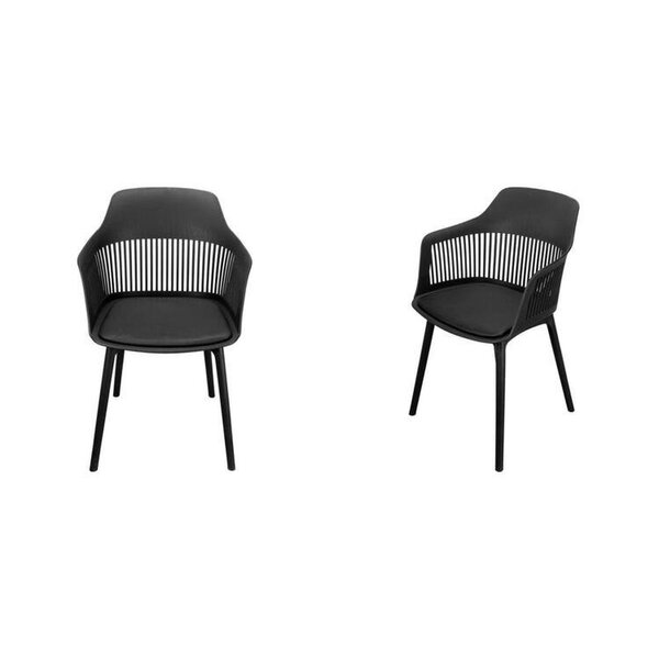 Kit Com 2 Cadeiras Mena Para Sala De Jantar Preto