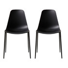 Kit Com 2 Cadeiras Miami Com Assento Em Polipropileno E Base