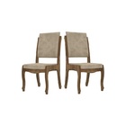 Kit Com 2 Cadeiras Ônix Ii Amadeirado Com Pena Caramelo - Rv