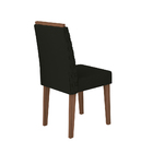 Kit Com 2 Cadeiras Para Mesa De Jantar Berlim Imbuia Preto Vl