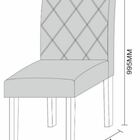 Kit Com 2 Cadeiras Para Mesa De Jantar Isabela Cor Ype Marrom