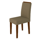 Kit Com 2 Cadeiras Para Sala De Jantar Amanda Castanho Marrom