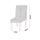 Kit Com 2 Cadeiras Para Sala De Jantar Amanda Imbuia Azul Cla