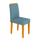 Kit Com 2 Cadeiras Para Sala De Jantar Ana Cor Ype Azul Claro