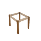 Kit Com 2 Cadeiras Para Sala De Jantar Ana Imbuia Linho Marro