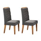 Kit Com 2 Cadeiras Para Sala De Jantar Mdp/mdf Dyniz Veludo G