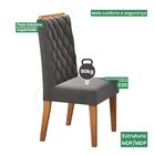 Kit Com 2 Cadeiras Para Sala De Jantar Mdp/mdf Dyniz Veludo G