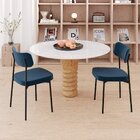 Kit Com 2 Cadeiras Para Sala De Jantar Mona Yescasa Blue