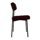 Kit Com 2 Cadeiras Para Sala De Jantar Mona Yescasa Bordô