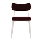 Kit Com 2 Cadeiras Para Sala De Jantar Mona Yescasa Bordô/bra