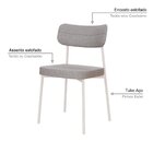 Kit Com 2 Cadeiras Para Sala De Jantar Mona Yescasa Cinza Cla