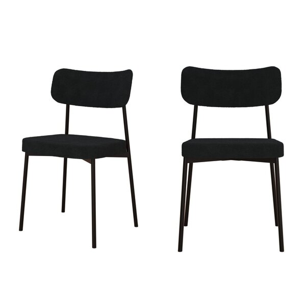 Kit Com 2 Cadeiras Para Sala De Jantar Mona Yescasa Cinza Gra