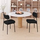 Kit Com 2 Cadeiras Para Sala De Jantar Mona Yescasa Cinza Gra