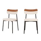 Kit Com 2 Cadeiras Para Sala De Jantar Mona Yescasa Palha Cor