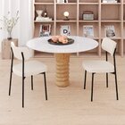 Kit Com 2 Cadeiras Para Sala De Jantar Mona Yescasa Palha Cor