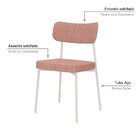 Kit Com 2 Cadeiras Para Sala De Jantar Mona Yescasa Rosa Link
