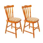 Kit Com 2 Cadeiras Piratini Em Madeira E Estofamento Colonial