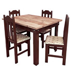 Kit Com 2 Cadeiras Pop Madeira De Eucalipto Talismã