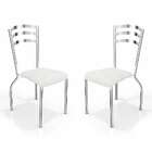 Kit Com 2 Cadeiras Portugal Branca Kappesberg