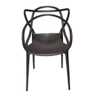 Kit Com 2 Cadeiras Pretas Area Externa Empilhavel Modelo Alle