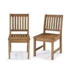 Kit Com 2 Cadeiras Recanto Em Madeira Eucalipto Marrom