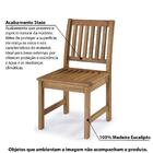 Kit Com 2 Cadeiras Recanto Em Madeira Eucalipto Marrom