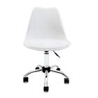 Kit Com 2 Cadeiras Saarinen Branca Office Cromada