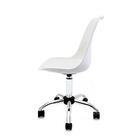 Kit Com 2 Cadeiras Saarinen Branca Office Cromada