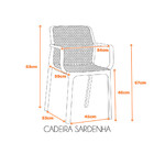 Kit Com 2 Cadeiras Sardenha Resistente A Umidade E Mudanças D