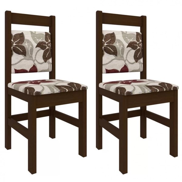 Kit Com 2 Cadeiras Zamarchi 17 Madeira De Eucalipto E Mista